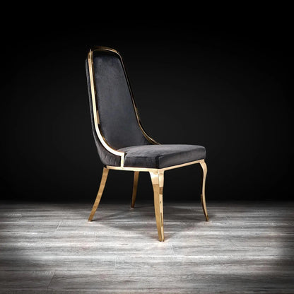 Milano Titanium Gold Premium Dining Chair