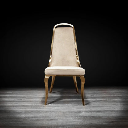 Milano Titanium Gold Premium Dining Chair