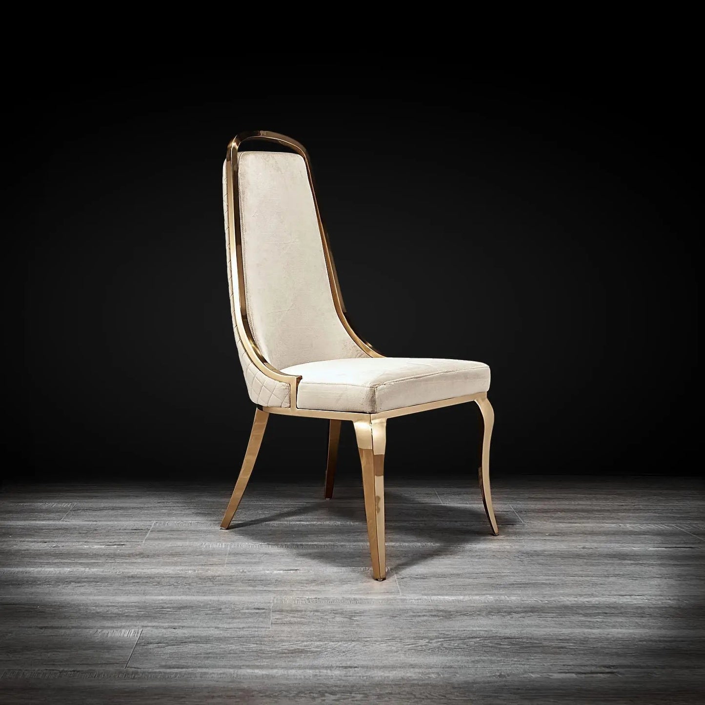 Milano Titanium Gold Premium Dining Chair