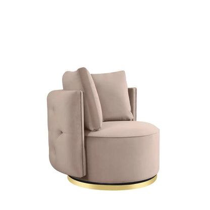 Mino Accent Chairs with Gold Base