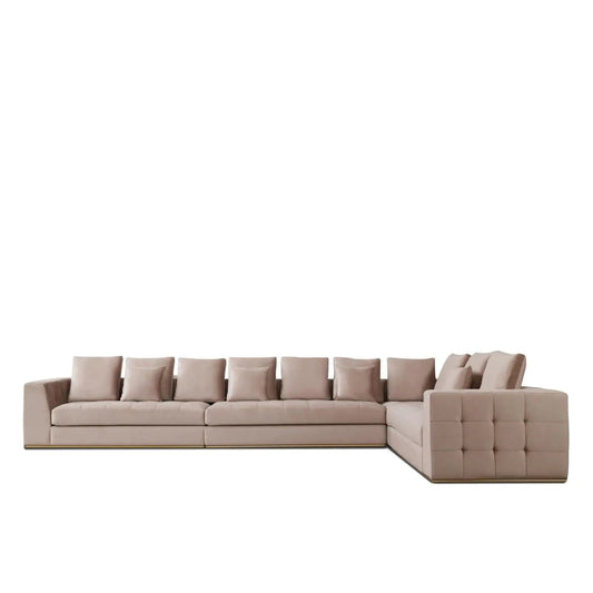 Mino Camel Sectional Sofa – Contemporary Look