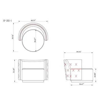 Mino Sectional in Ash Gray
