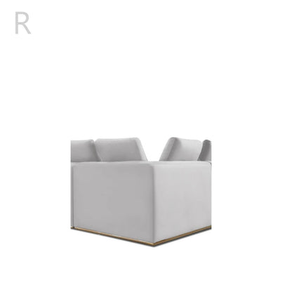Mino Ivory Sectional | Clean Minimal Style