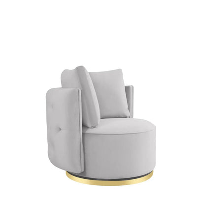 Mino Accent Chairs with Gold Base