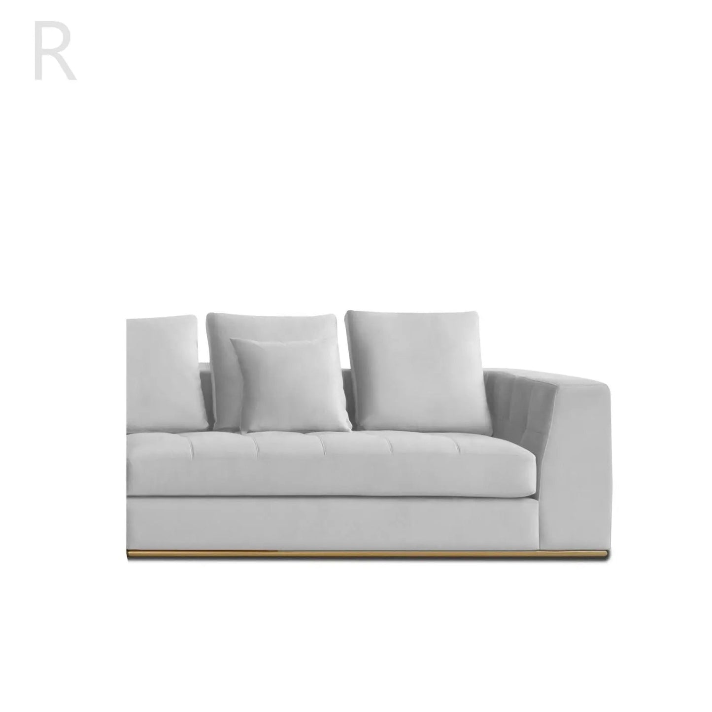 Mino Ivory Sectional | Clean Minimal Style
