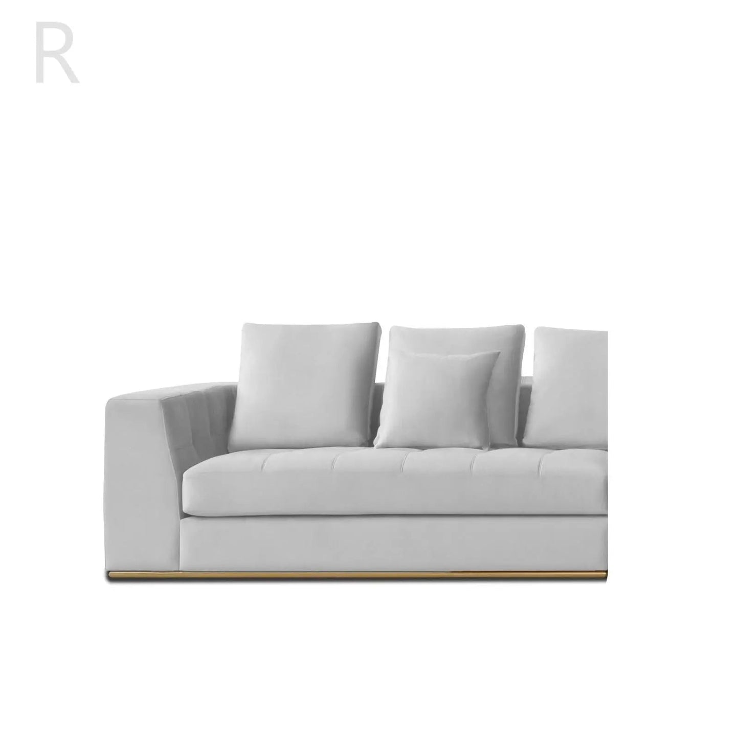 Mino Ivory Sectional | Clean Minimal Style