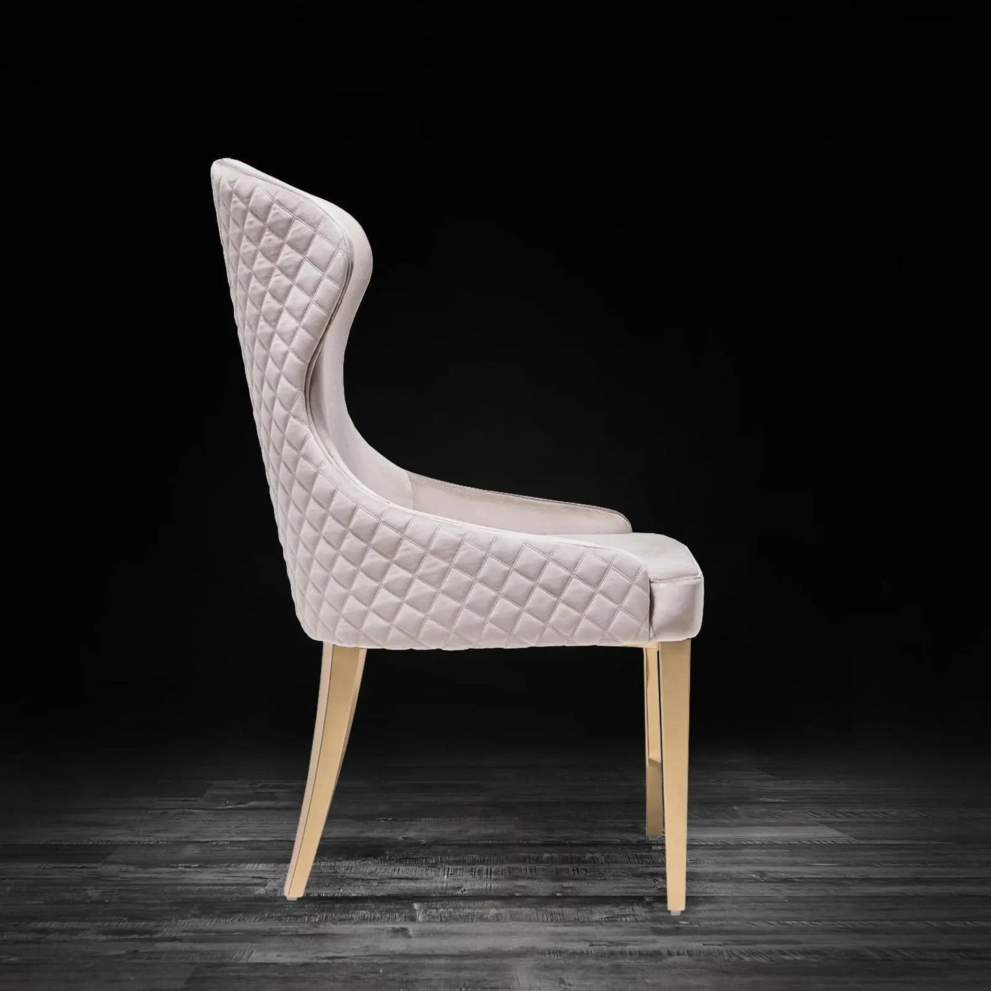 Modena Titanium Gold Elegant Dining Chair