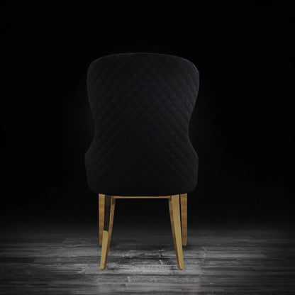 Modena Titanium Gold Elegant Dining Chair