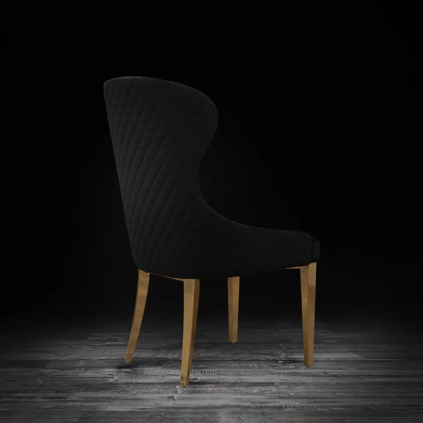Modena Titanium Gold Elegant Dining Chair