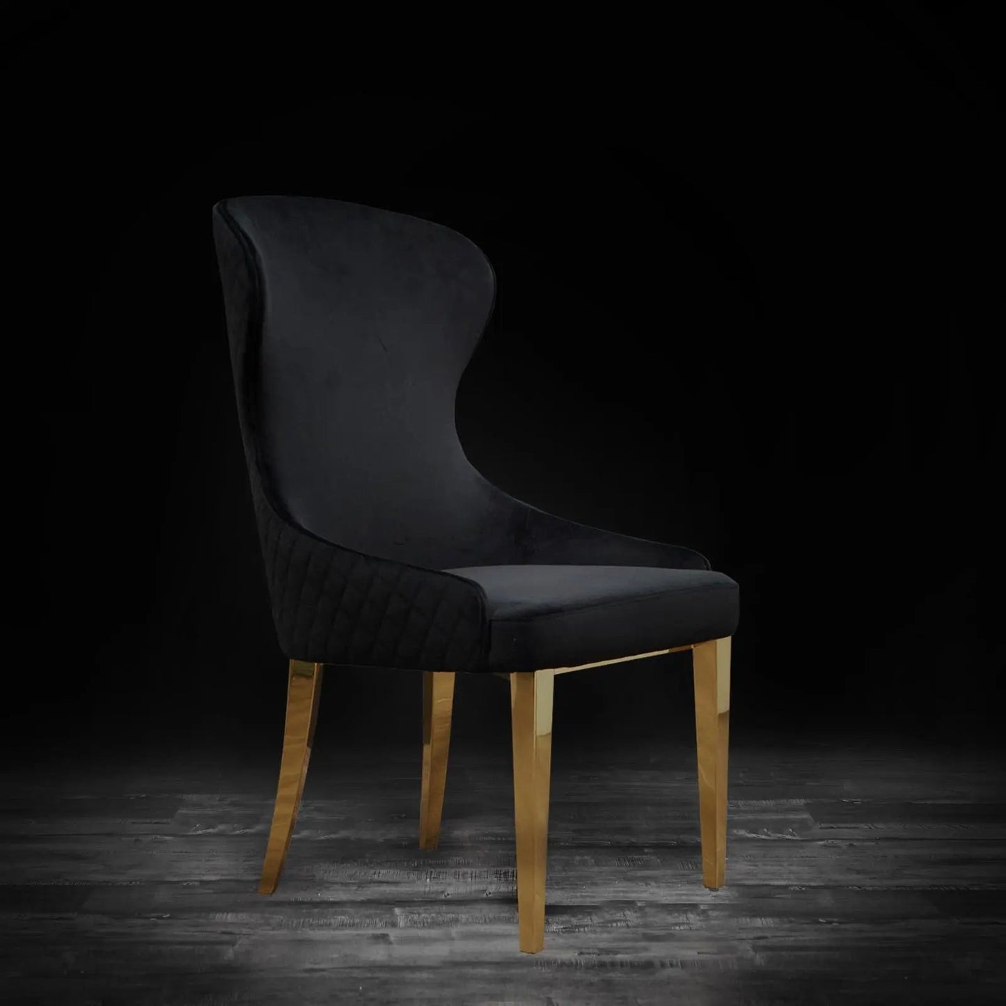Modena Titanium Gold Elegant Dining Chair