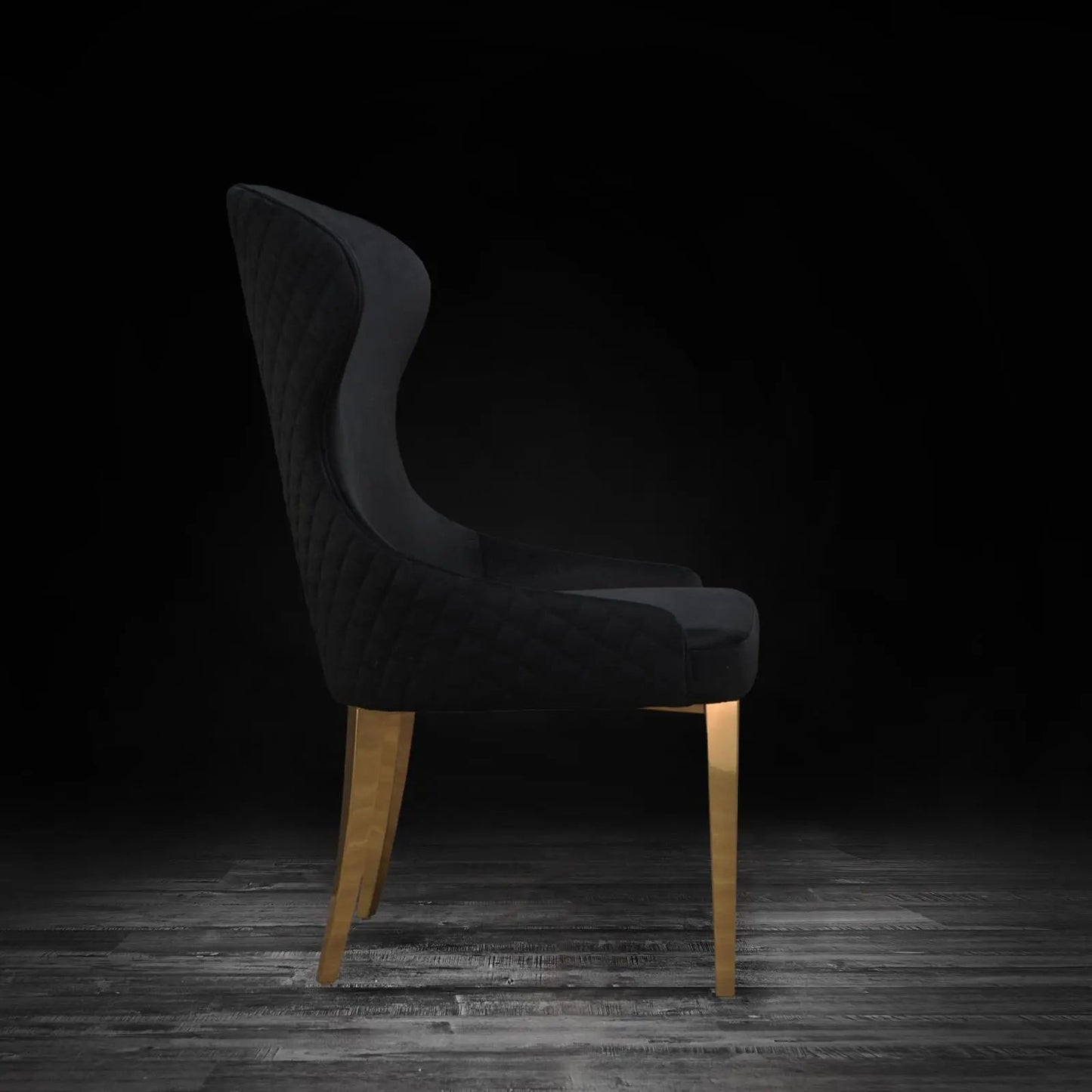 Modena Titanium Gold Elegant Dining Chair