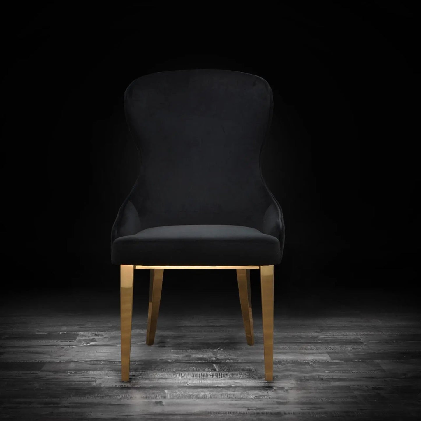 Modena Titanium Gold Elegant Dining Chair