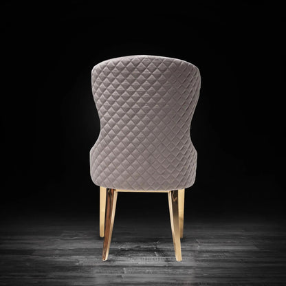 Modena Titanium Gold Elegant Dining Chair