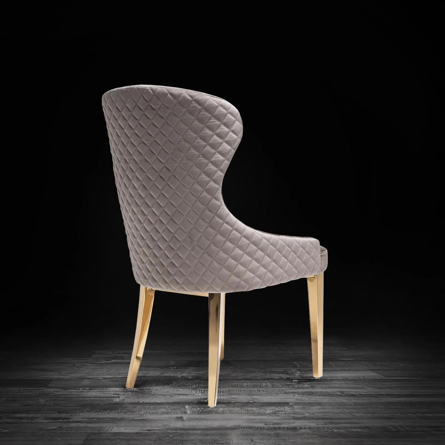 Modena Titanium Gold Elegant Dining Chair