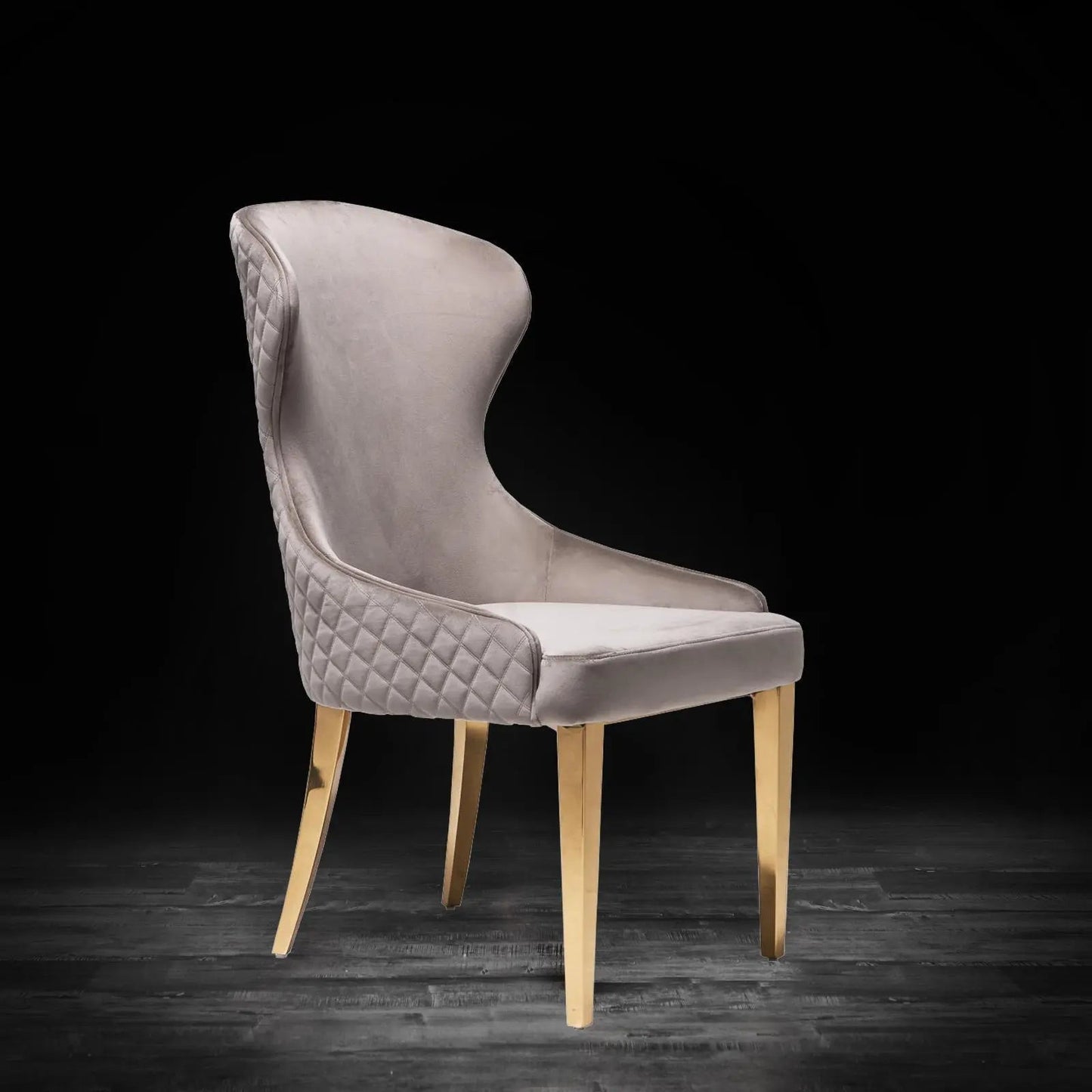 Modena Titanium Gold Elegant Dining Chair