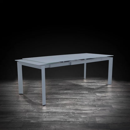 Natalia Matte Grey Large Extending Dining Table