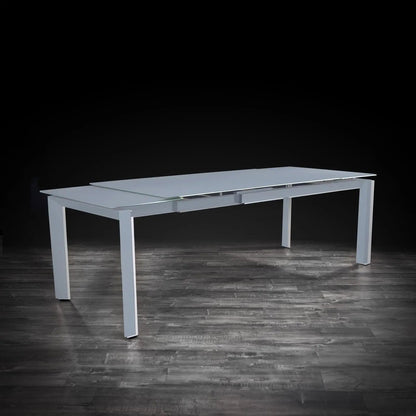 Natalia Matte Grey Large Extending Dining Table