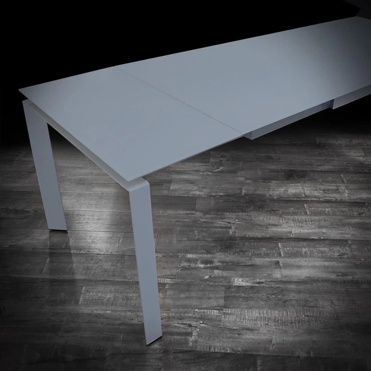 Natalia Matte Grey Large Extending Dining Table