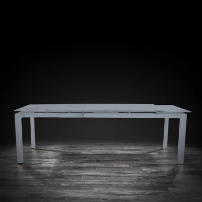 Natalia Matte Grey Large Extending Dining Table