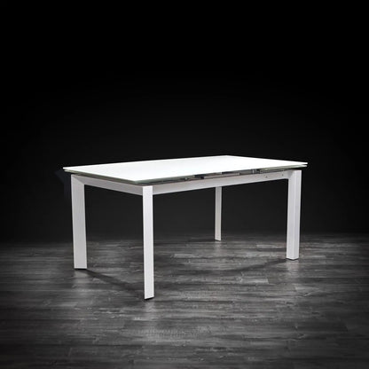 Natalia Elegant Extendable Dining Table | Matte White