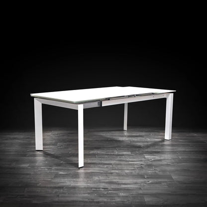 Natalia Elegant Extendable Dining Table | Matte White