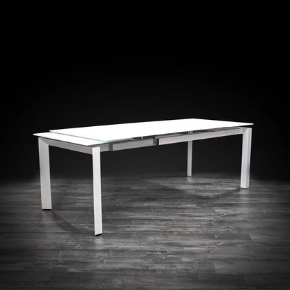 Natalia Elegant Extendable Dining Table | Matte White