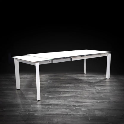 Natalia Elegant Extendable Dining Table | Matte White