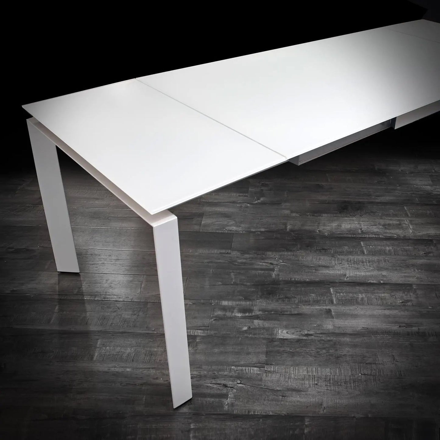 Natalia Elegant Extendable Dining Table | Matte White