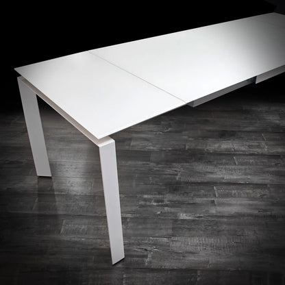 Natalia Elegant Extendable Dining Table | Matte White