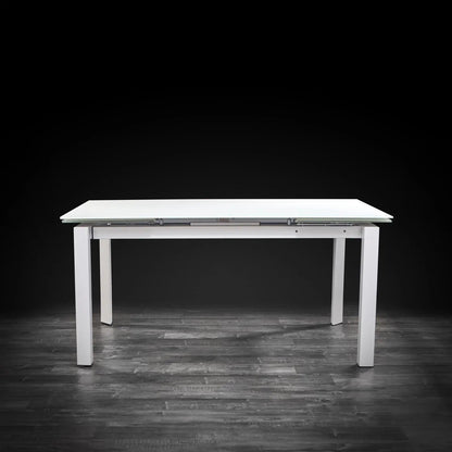 Natalia Elegant Extendable Dining Table | Matte White