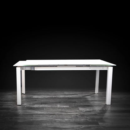 Natalia Elegant Extendable Dining Table | Matte White