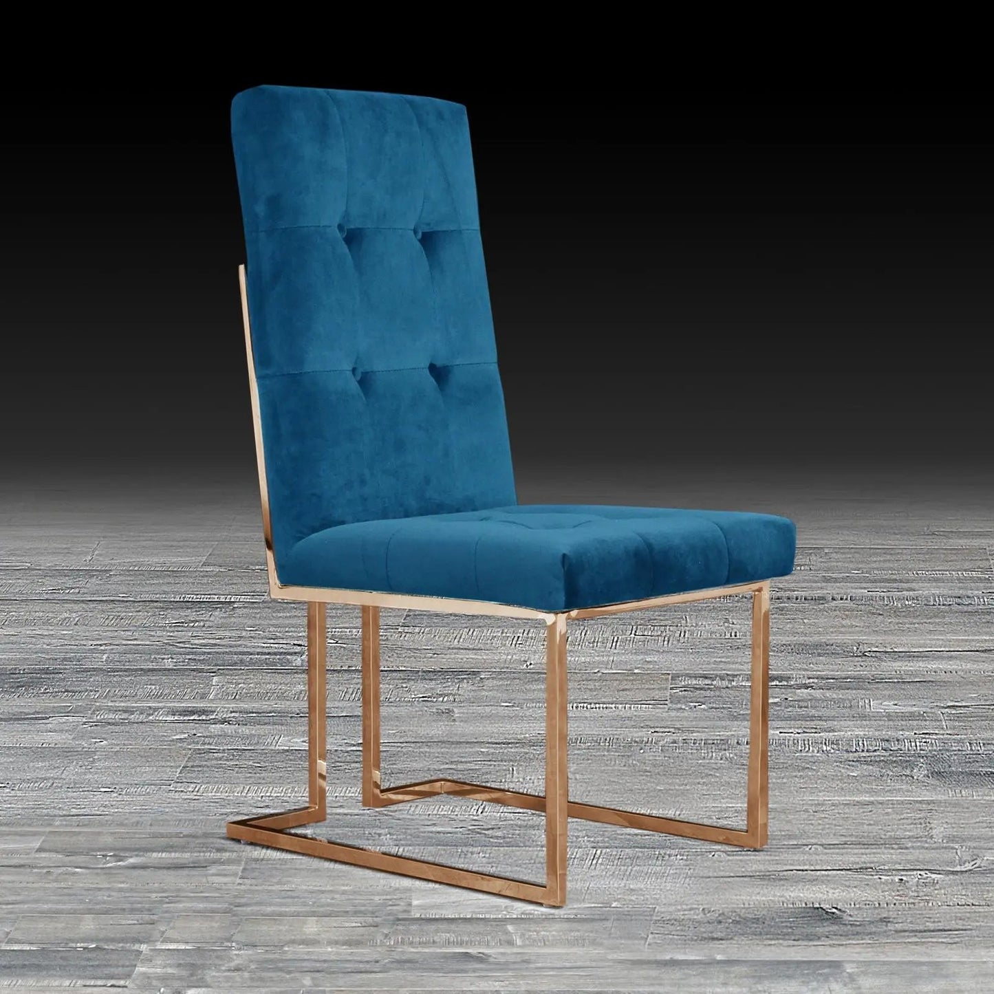 Cameron Rose Gold Elegant Dining Chair