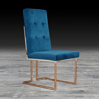 Cameron Rose Gold Elegant Dining Chair