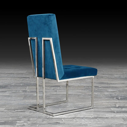 Cameron Polished Silver Dining Chair