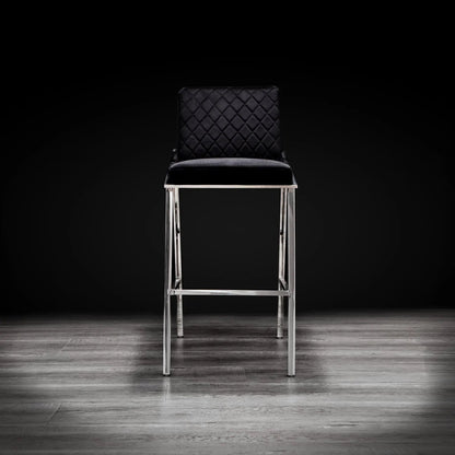 Nolan Silver Bar Stool – Sleek Modern Design