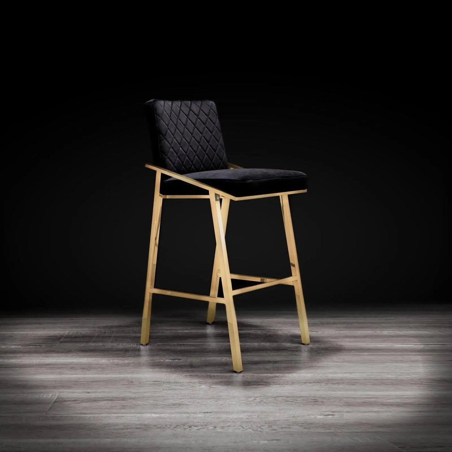 Nolan Counter Stool – Brushed Titanium Gold