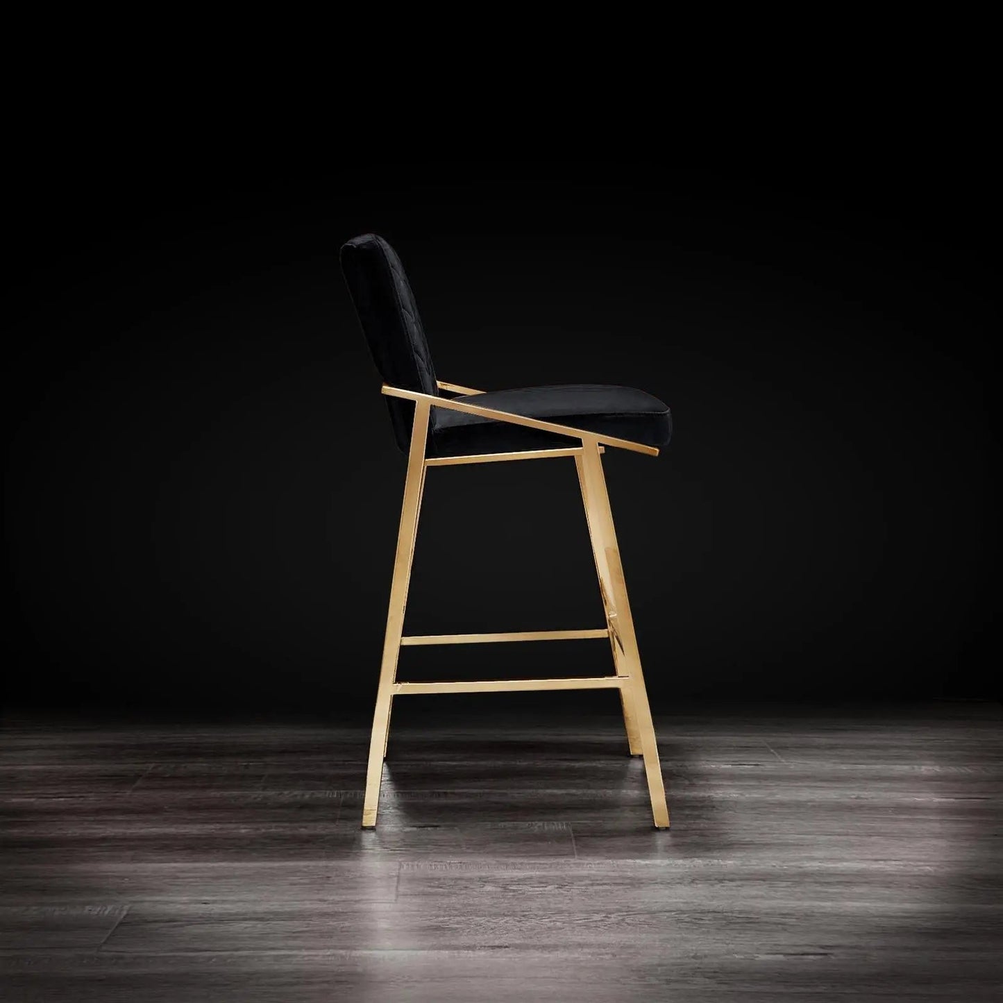 Nolan Counter Stool – Brushed Titanium Gold