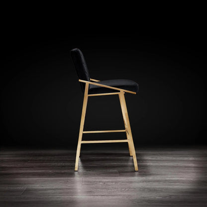 Nolan Counter Stool – Brushed Titanium Gold