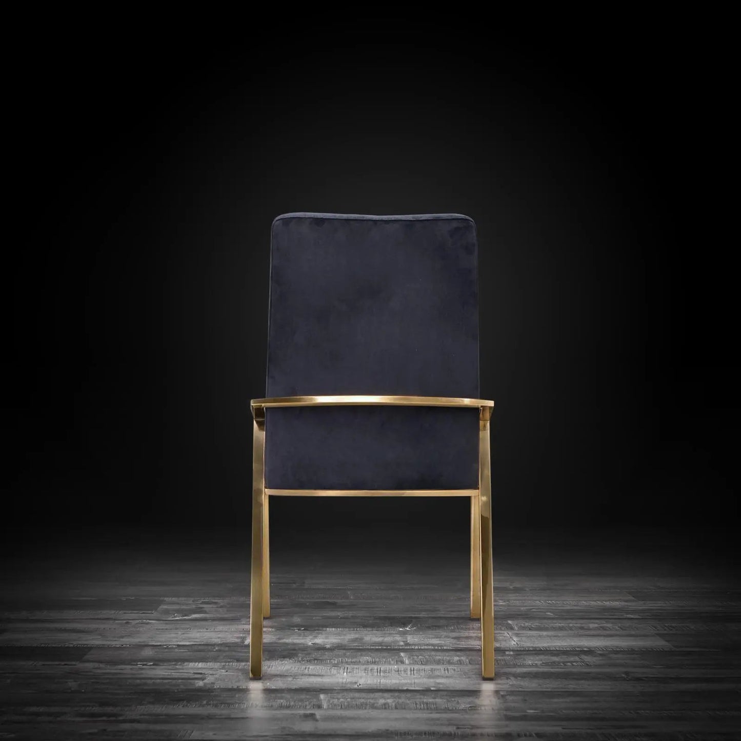 Nolan Champagne Gold Modern Dining Chair
