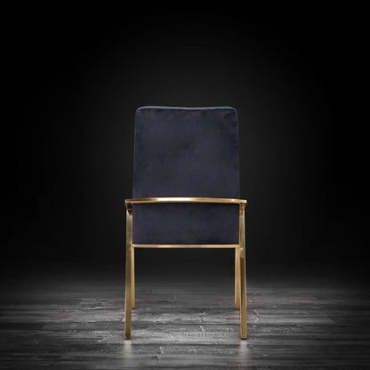 Nolan Champagne Gold Modern Dining Chair