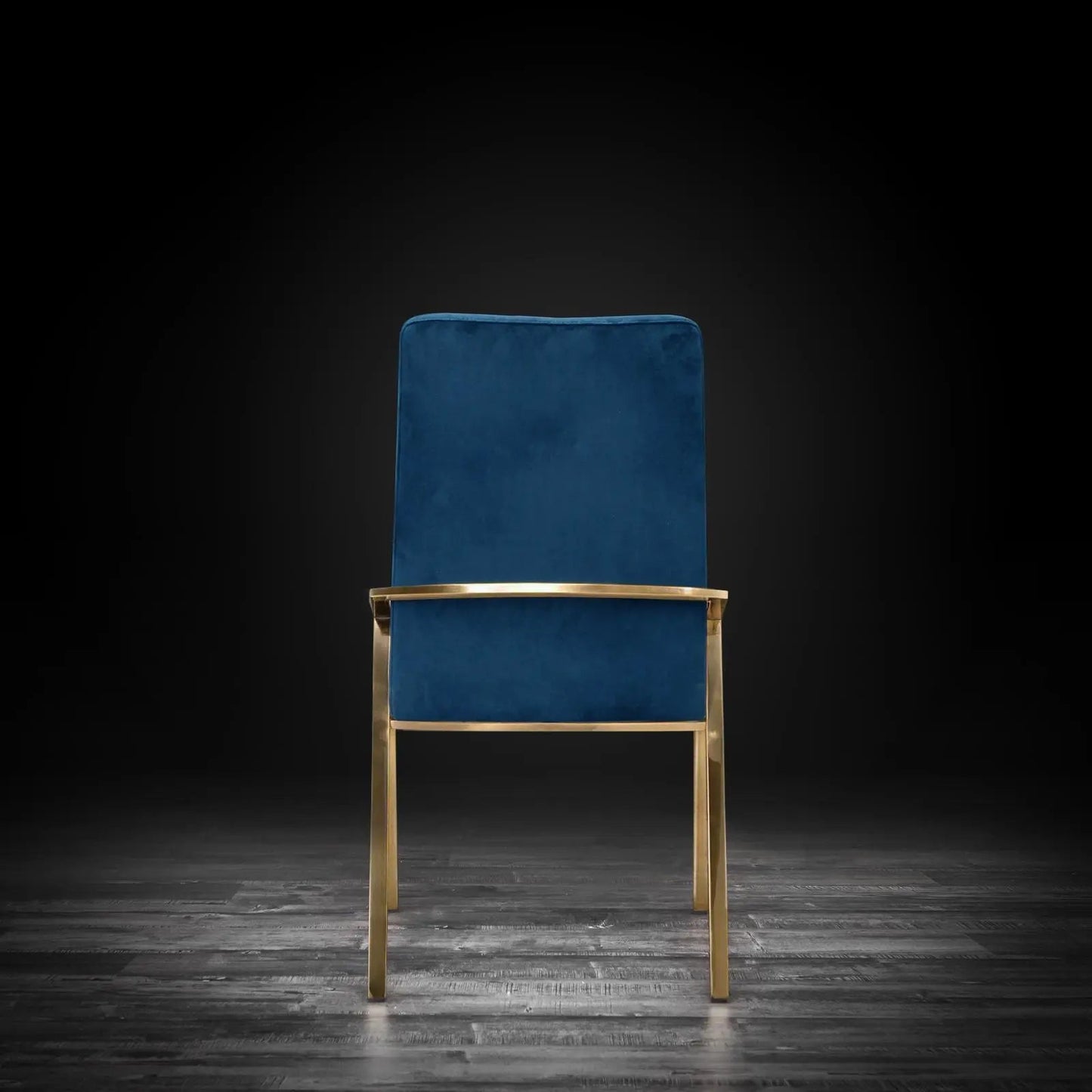 Nolan Champagne Gold Modern Dining Chair
