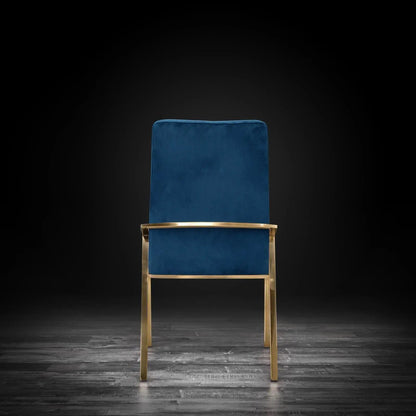 Nolan Champagne Gold Modern Dining Chair
