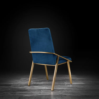 Nolan Champagne Gold Modern Dining Chair