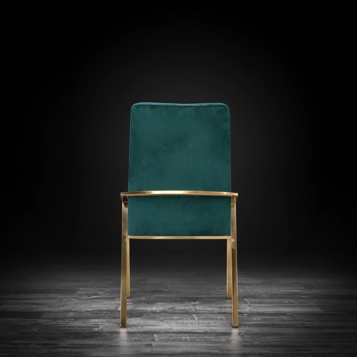 Nolan Champagne Gold Modern Dining Chair