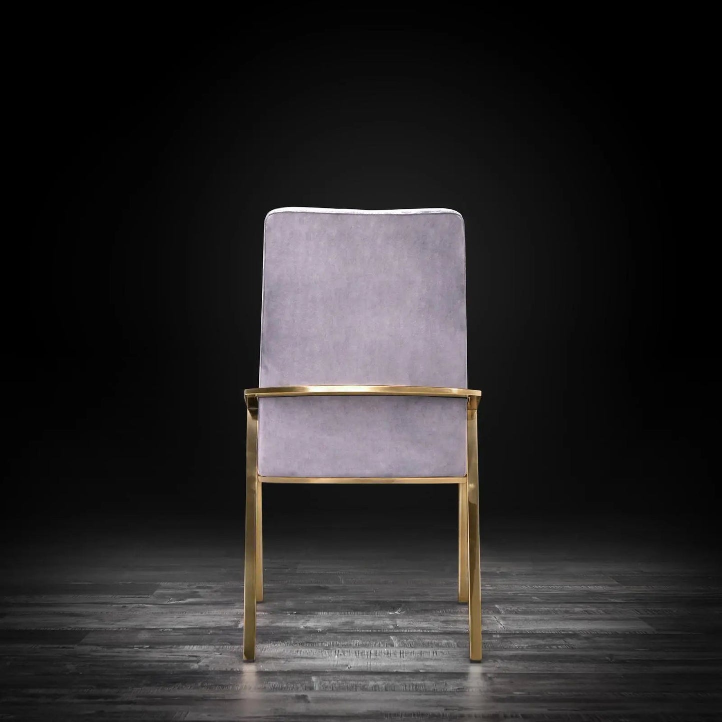 Nolan Champagne Gold Modern Dining Chair