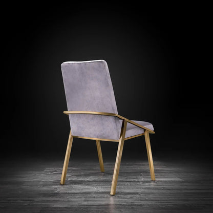 Nolan Champagne Gold Modern Dining Chair