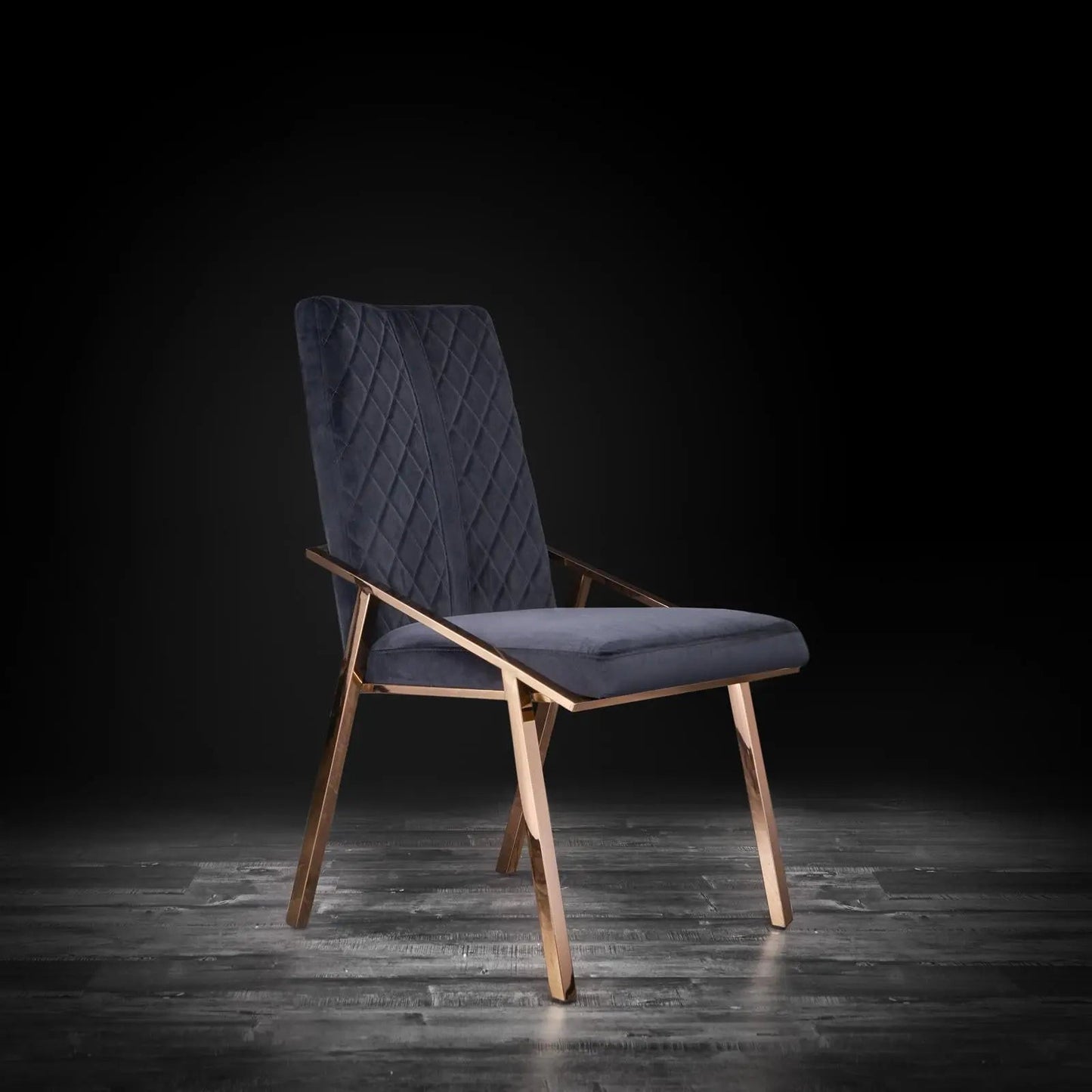Nolan Rose Gold Stylish Dining Chair