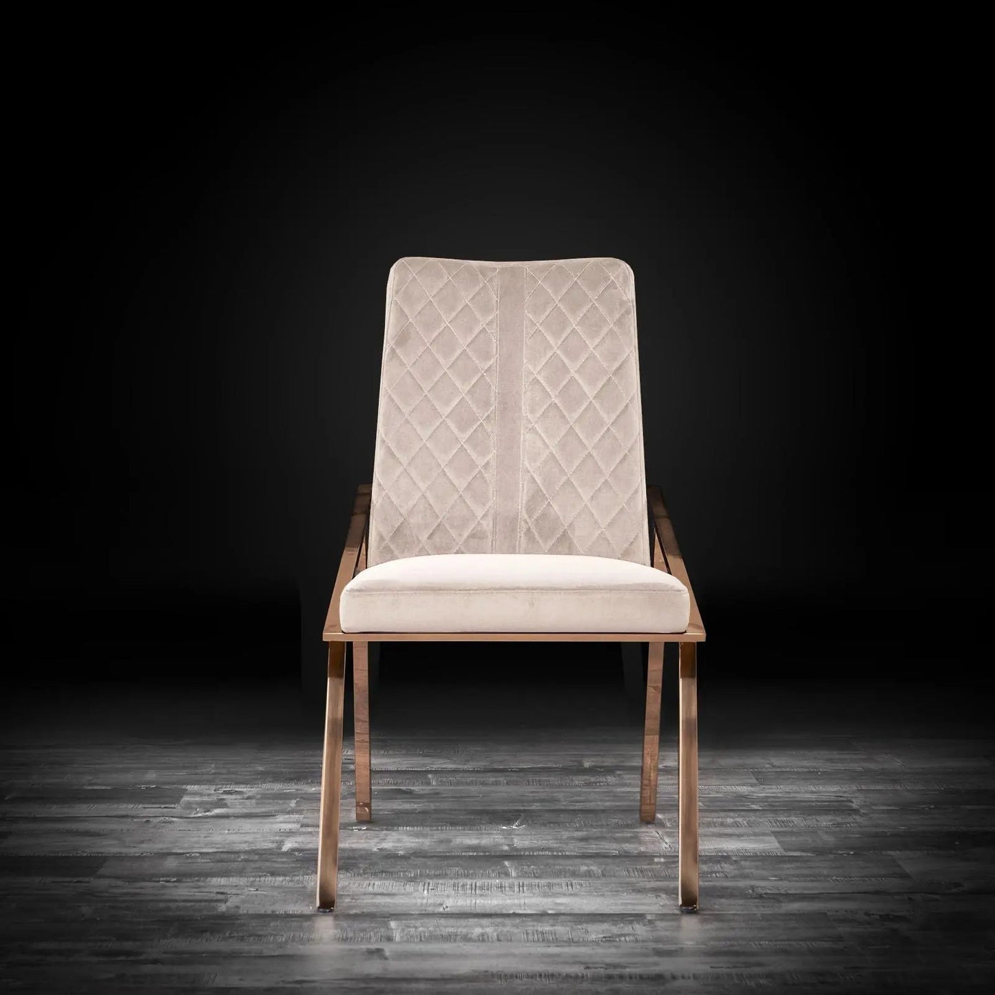 Nolan Rose Gold Stylish Dining Chair