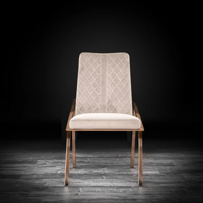 Nolan Rose Gold Stylish Dining Chair