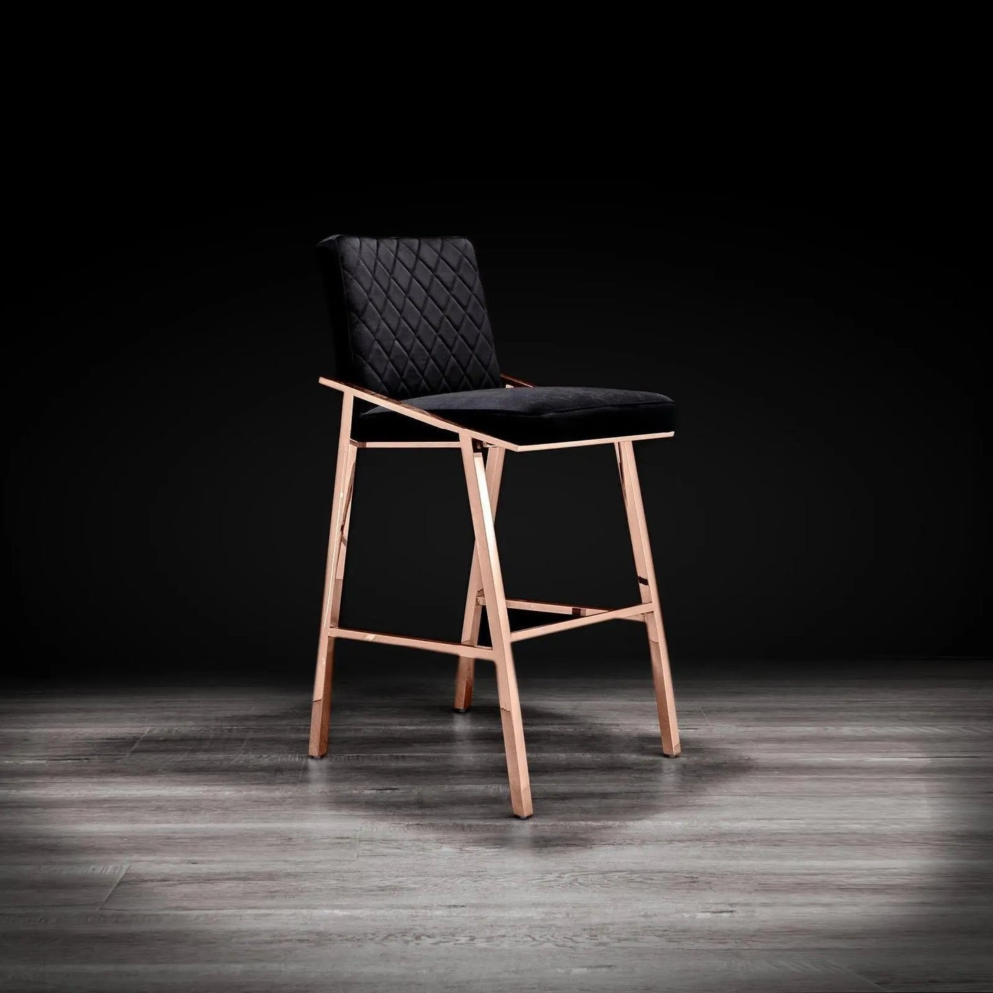 Nolan Counter Stool in Rose Gold Finish